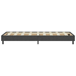 Acheter vidaXL Sommier à lattes de lit Gris foncé Tissu 90x200 cm