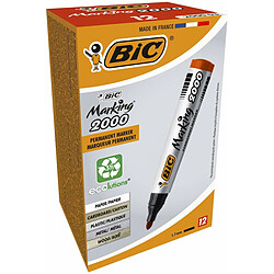 Marqueur permanent Bic Marking 2000 Rouge 12 Unités