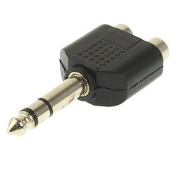 Avis Wewoo Adaptateur pour casque RCA 6.35mm vers 2 RCA Jack stéréo