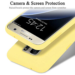 Cadorabo Coque Samsung Galaxy S7 Etui en Jaune pas cher