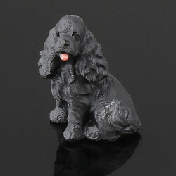 Avis 1/64 Miniature Chien Mini Figure Poupée Scène De Rue Modèle StyleB Noir