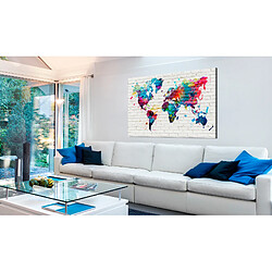 Artgeist Tableau en liège - Walls of the World [Cork Map] 90x60 cm