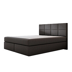 Acheter TRADA Lit adulte 180x200 cm Mallorca – lit suspendu avec matelas ressorts ensachés et matelas bonnell – tissu velours - noir