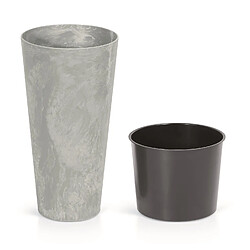 Pot avec insert Tubus Slim Beton DTUS400B-422U - couleur et motif imitant le béton