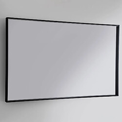 EyeAm Edge-Black 1050, Miroir mural rectangulaire éclairé avec Cadre Noir, avec LED 105x75x55 cm Noir