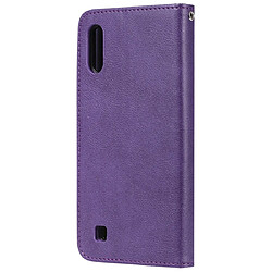 Avis Wewoo Housse Coque Pour Galaxy M10 Étui de protection à rabat horizontal de couleur unie avec support et fentes cartes et portefeuille et cadre photo et lanière violet