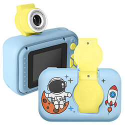 Avizar Appareil Photo pour Enfant Design Astronaute Résolution 1080p Bleu Clair