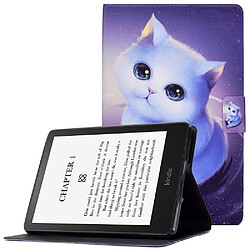 Etui en PU magnétique avec support et porte-cartes pour votre Amazon Kindle Paperwhite 5 (2021) - chat