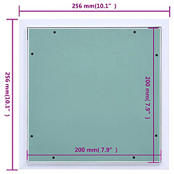 vidaXL Panneau d'accès Cadre en aluminium plaque de plâtre 200x200 mm pas cher