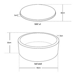 Acheter SUNNY Boaz - Piscine à Balles Gris Velours avec 160 balles | Piscine a Balles Bebe à partir de 2 ans | Piscine a Boules, Polyéthylène PE 100 % sans BPA | Piscine a Boule Bebe 30cm x 90cm