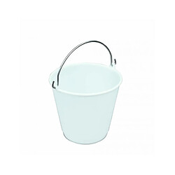 SEAU 14 Litres BLANC ANSE INOX - GILAC