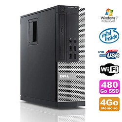 PC Dell Optiplex 990 SFF Intel G630 2.7GHz 4Go Disque 480Go SSD DVD Wifi W7 - Occasion