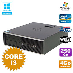 PC HP Compaq 6200 Pro SFF Core i3 3.1GHz 4Go Disque 250Go DVD WIFI W7 Pro - Occasion