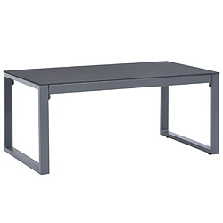 Avis Maison Chic Salon de jardin 3 pcs - Table et chaises d'extérieur - Mobilier/Meubles de jardin Moderne et coussins Aluminium Noir -MN73099