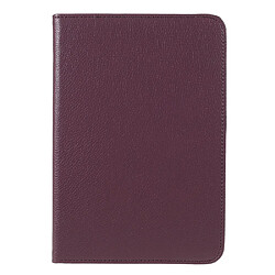 Etui en PU avec support texture litchi, anti-choc violet pour votre Apple iPad mini 6 (2021)