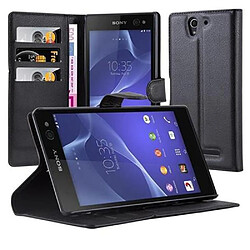 Cadorabo Coque Sony Xperia C3 Etui en Noir