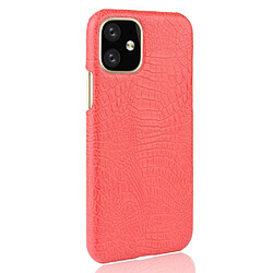 Avis Wewoo Coque Rigide Pour iPhone 11 Crocodile antichoc Texture PC + Etui PU Rouge