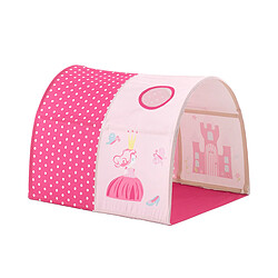 Acheter Vipack PINO Lit sureleve avec sommier Blanc + Rideau + tunnel de lit + 3 pochettes Little Princess