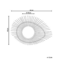 Avis Beliani Miroir BARIO Bambou Naturel