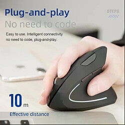 Avis Souris de jeu verticale sans fil 2,4 G ergonomique 1600 DPI pour PC portable et bureau