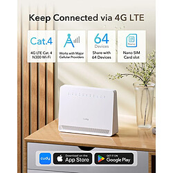 Router Cudy LT400E_EU Blanc RJ45 Wi-Fi 4