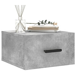 Avis Maison Chic Lot de 2 Tables de Chevet murales - Tables de Nuit gris béton 35x35x20 cm