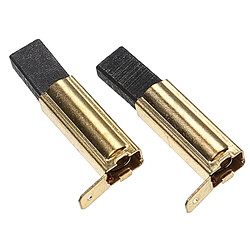 vhbw 2x Balais de charbon pour moteur 8 x 19 x 37mm compatible avec Collomix CX 10, CX 10-A, CX 100 HF, CX 20, CX 200 HF outil électrique