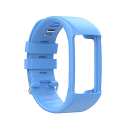 Bracelet de montre en silicone pour montre Polar A360 A370 Bleu Clair