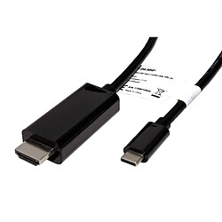 Avis Fox Pathé Europa ROLINE 11.04.5840 câble vidéo et adaptateur 1 m USB C HDMI Noir (ROLINE Adaptercable USB C-HDMI. M/M. 1.0m)