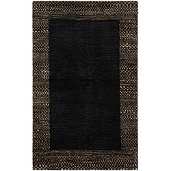 Vidal Tapis de laine 149x93 noir Juma