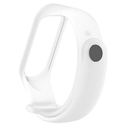 Avis Wewoo Bracelet pour montre connectée Bande de en silicone coloré translucide Xiaomi Mi Band 3 & 4 Blanc