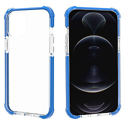 Coque en acrylique transparent épaissi aux, antichoc bleu pour votre Apple iPhone 13 6.1 pouces