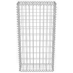 Avis vidaXL Mur en gabion avec couvercles Acier galvanisé 50x20x100 cm