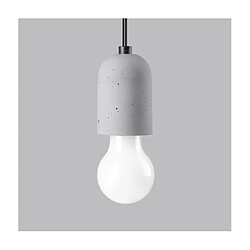 Luminaire Center Suspension Neso PVC,Béton Noir pas cher