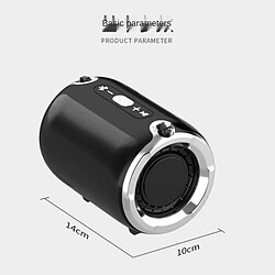 Universal Haut-parleur Bluetooth Haut-parleur sans fil Téléphone mobile Homepage Haut-parleur subwoofer Mini-haut-parleurs sans fil extérieurs | Haut-parleurs portables (noir) pas cher