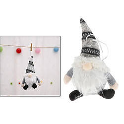 Acheter Jouet En Peluche Santa Gnome Fait à La Main Pour Arbre De Noël Décor Suspendu Gris