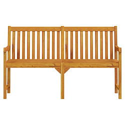 Helloshop26 Banc de jardin meuble de patio d'extérieur terrasse 150 x 55,5 x 90 cm bois solide d'acacia 02_0011254