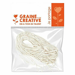 Graines Creatives 100 élastiques blancs pour masques 60 cm