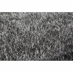 Avis Paris Prix Tapis Shaggy Fait Main Diamond Gris Blanc 120 x 170 cm