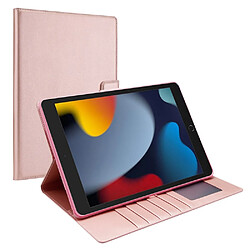 Etui en PU avec support pour votre iPad 10.2 (2021)/(2020)/Air 10.5 pouces (2019)/Pro 10.5-pouces (2017) - or rose