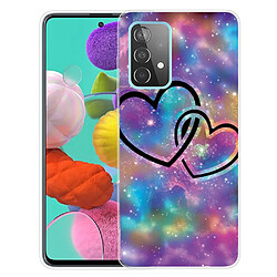 Coque en TPU antichoc, IMD Coeur à coeur pour votre Samsung Galaxy A23 5G