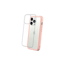 RhinoShield Coque Compatible avec [iPhone 13 Pro] Mod NX - Protection Fine Personnalisable avec Technologie Absorption des Chocs [sans BPA] - Rose Poudré