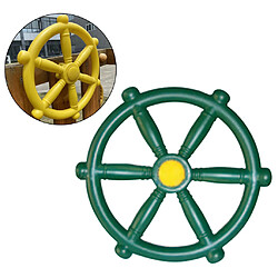 Roue Portative De Bateau De Pirate De 18.81 Pouces Pour Ensemble De Balançoire Extérieur De Jeu D'arrière-cour Vert Armée pas cher