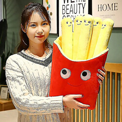 Universal 30 cm Belle frites Frises Toys Cartoon réelle Very Food Oreiller en peluche Poupées douces | Oreillers en peluche