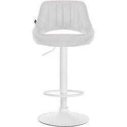 Avis Non Tabouret de bar Milet simili cuir blanc