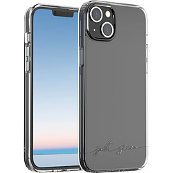 BIGBEN Coque iPhone 14 Plus Infinia Transparente - 100% Plastique recyclé Certifié GRS Just Green