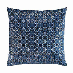 Paris Prix Housse de Coussin Imprimée Joan 60x60cm Bleu