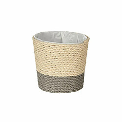 Ibergarden Cache-pot Gris Naturel Corde Plastique 11 x 10,5 x 11 cm (24 Unités)