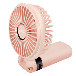 Acheter LinQ Mini Ventilateur Portable Réglable 90° Affichage LED Design Rond Rose Poudré