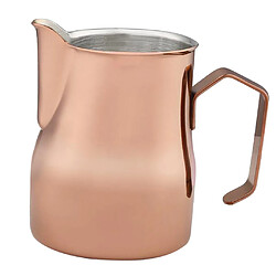 Acheter cruche de lait en acier inoxydable mousseline de lait tasse à fleur 750ml en or rose